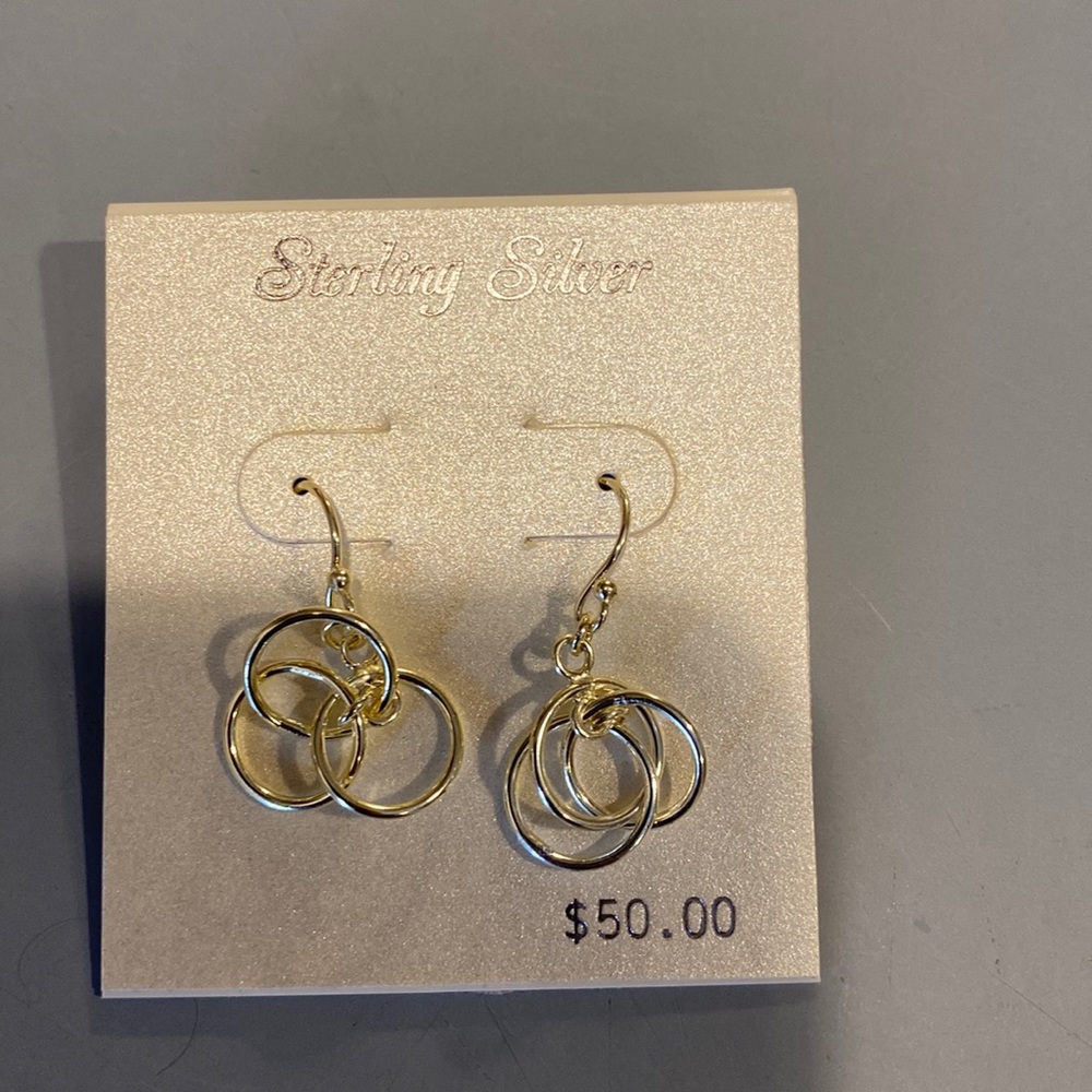 Sterling silver dangle earrings
